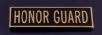 HONOR GUARD 3/8" GOLD on BLACK Award Commendation Bar USA MADE!